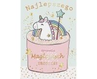 Greeting card CARD A5 Mint Unicorn